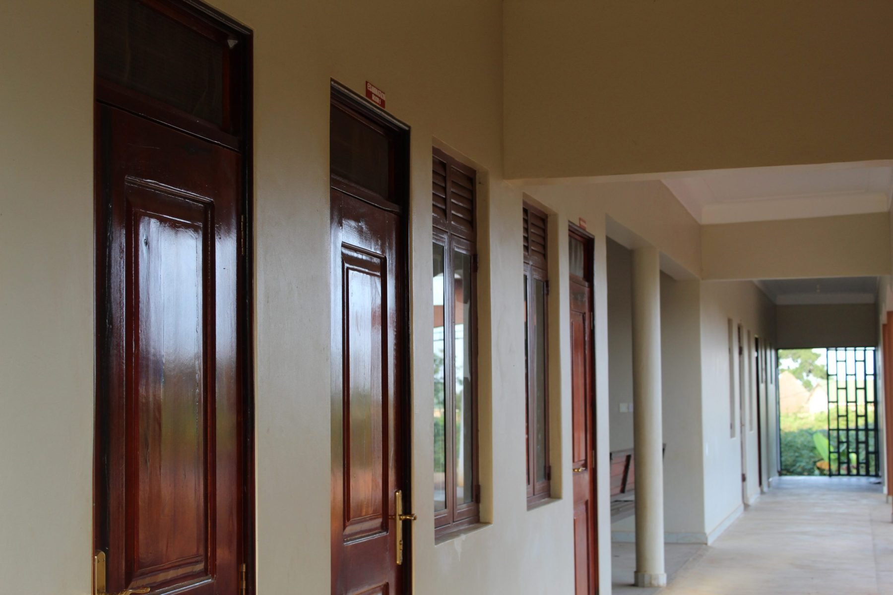 At the front of the new medical facility is this hallway.