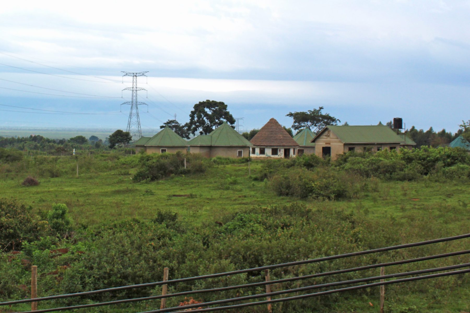 This photo shows five Family 2 Buildings on the EWCV site.